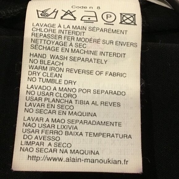 Alain Manoukian Black Satin Bow Dress Size M – Vintage Y2K Parisian Chic - Picture 11 of 13